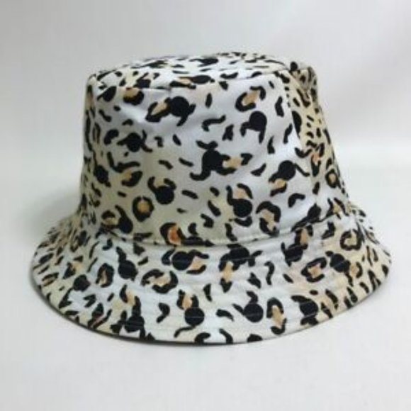 CELINE Gregory Edwards Leopard Bucket hat hat hat cotton Yellow Beige main image 10